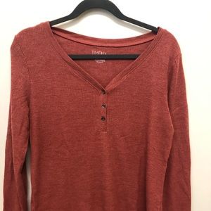 Waffle Knit Henley